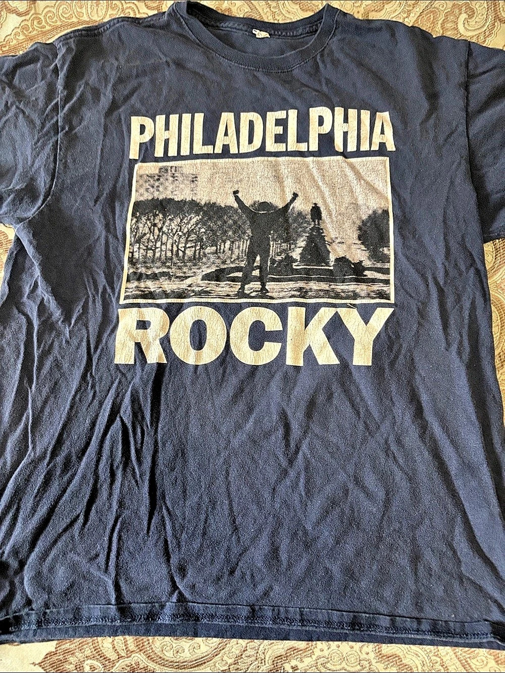 Philadelphia Rocky graphic tee in Black Like New